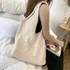 Bolso Trenzado Versátil de Moda para Mujer, Bolso de Punto Casual Simple, Bolso de Hombro Cruzado Simple de Gran Capacidad