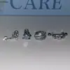 Aretes Hélice Hueso del Oído Colgante Copo de Nieve Cruz Azul Acero de Titanio Aro de Oreja Cruzado en forma de U Apilados con Aretes Azules Dobles de Nicho para Mujer