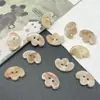 Botones coloridos pequeños de peces, mariposas, monedas, nubes, estrellas, triángulos, de dos agujeros irregulares y color degradado para ropa de niños y mujeres DIY