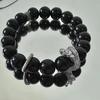 Estilo Chino Estilo Nacional Diseño de Suerte Año del Dragón Pulsera Panlong Cuenta Negra Nicho Nuevo Estilo Sin Colisión Pulsera Personalizada para Hombres y Mujeres