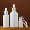 Atacado de fábrica garrafa cosmética de vidro branco garrafa de óleo essencial essência Líquido Líquido sub-garrafa garrafa de perfume portátil