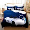 Juego de tres piezas 3D digital nuevo estampado de patrón de control de juego 3D ropa de cama comercio exterior textil para el hogar venta al por mayor transfronteriza