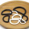Hebilla de anillo D para niños, hebilla colgante de anillo D de plástico, botón de banda elástica, accesorios para mochila, ajustable, usable con botones en forma de D