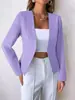 17 Colores en Stock, Comercio Exterior Transfronterizo Nuevo Estilo 2026 Blazer para Mujer, Cárdigan de Manga Larga Estilo Europeo y Americano Ajustado para Mujer