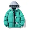 Ropa nueva de pareja de dos piezas falsas con capucha acolchada de algodón ropa pan marca de moda para hombre gorro de punto moda dos piezas falsas outlet de fábrica