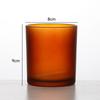 Atacado 8090 Copo de Vidro para Vela Hotel Porta Velas de Aromaterapia Frasco Recipiente de Vidro Vazio Fosco para Fragrância Doméstica Garrafa de Vidro
