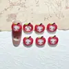 Novo Chapéu Hello Kitty Maçã Desenho Animado Acessórios de Nail Art Fofo Resina 3D DIY Brincos Acessórios para Penteado