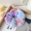 Elásticos de Cabelo Macios Coloridos para Outono e Inverno para Meninas, Cordas de Cabelo de Veludo Coloridas Fofas, Scrunchies Grandes, Faixas de Cabelo, Acessórios de Cabelo