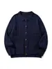 Ropa Vintage Yidao Otoño 2026 Nuevo Retro Japonés Bolsillo Doble Holgado Cuello Polo Suéter de Punto Cardigan para Hombre