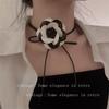Collar de flores de moda de Corea del Sur, elegante, dulce y sencillo, collar multiusos, cadena de cintura retro francesa.