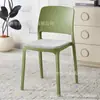 Cadeira de Jantar de Plástico Espessado para Uso Doméstico, Cadeira de Mesa de Jantar Moderna Minimalista, Banco Comercial Tendência para Restaurante com Encosto