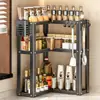 Estante Triangular de Cocina para Condimentos, Estante de Especias por Capas, Organizador de Almacenamiento de Cocina