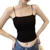 24109 # Camisola de Tirantes Finos para Chicas 'Hot Girl' con Espalda Descubierta y Almohadillas en el Pecho, Adecuada para Usar por Dentro o por Fuera, Top de Tubo para Uso Diario