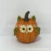 Nuevos adornos de calabaza de resina de Halloween transfronterizos, manualidades, decoraciones de escritorio para el hogar, decoraciones de ambiente festivo