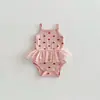 Roupas de Bebê para Meninas, Estilo Primavera e Verão, Macacão, Macacão de Alça 100% Algodão Classe A para Bebês, Macacão Triângulo para Passeio de Recém-nascidos