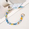 Cadena para bolso, cadena decorativa, bolso de mano para mujer con accesorios, bolso de compra individual, correa para el hombro, bufanda de seda tejida, bolso de repuesto para colgar debajo del brazo.