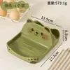 Portatapas de Olla y Soporte para Espátula de Encimera de Oso de Dibujos Animados Lindo Organizador Creativo de Cocina para Tapas de Ollas y Tablas de Cortar