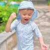Traje de Banho Infantil 2026 Verão Novo Estilo Fofo Estampado Bebê Peça Única Secagem Rápida Traje de Banho de Praia para Meninos e Meninas