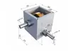 Caja de Cambios Transmisión Manual Eléctrica Pequeña Micro Reductor de Engranajes Helicoidales Reductor de Engranajes de Eje
