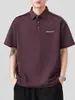 Ropa para Hombre Fengshe / Nuevo Polo de Verano 2026 para Hombre con Cuello Camisero de Solapa Manga Corta Delgado Marca de Moda Polo de Cinco Mangas