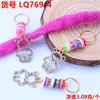 Peruca Cabelo Dreadlock Anel de Cabelo Anel de Cabelo Adorno de Cabeça Feito à Mão DIY Acessórios de Cabelo Liga Retro Diamante Urso Buraco Grande Pingente Pequeno