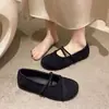Sapatos Elegantes, Sapatos Baixos Estilo Chanel, Sapatos de Salto Baixo Moda Francesa, Sapatos Mary Jane Femininos de Cor Sólida, Novos Modelos Primavera e Outono 2025