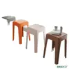 Taburete de Plástico para Uso Doméstico, Engrosado para Adultos, Resistente para Sala de Estar Mesa de Comedor, Antideslizante, Apilable, Banco Taburete Alto Sencillo