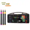 Novo Marcador Acrílico Caixa Preta Ponta Macia Secagem Rápida Cor Opaca Papel Crianças DIY Arte Graffiti Pintura Caneta Colorida