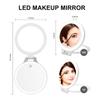 Espejo de maquillaje LED portátil de escritorio Espejo de Princesa de doble cara luminoso plegable espejo de maquillaje 10X 2022 espejo creativo de doble cara