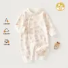 Roupas de Bebê Algodão Puro Classe A Macacão para Recém-Nascido Macacão de Bebê Primavera e Outono Sem Costura Roupas Infantis Anxiang