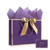 Bolsas de Regalo con Lazo Estampado Dorado, Bolsas de Papel para Cosméticos, Venta al por Mayor desde Fabricante, en Stock, Exportación, Transfronterizo, Envío Gratis