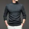 Suéter Grueso de Punto de Lana de Alta Gama para Hombre, Cuello Redondo, Cálido, Nuevo para Invierno, Prenda Base para Hombre