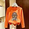 Camiseta de Manga Larga para Niños 2026 Primavera Nueva Llegada Estilo Coreano Infantil Delgado Dibujos Animados Algodón Puro Top Ropa Interior Ropa de Primavera