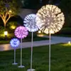 Lámpara de diente de león de fibra LED para exteriores, impermeable, para parques escénicos, césped, iluminación decorativa, para patio y paisaje