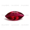 Piedra Suelta de Corindón Rojo Forma Marquesa #8, Forma de Oliva Tamaño 8, Cara de Anillo de Gema Sintética de Corindón Rojo Rubí, Al por Mayor en Stock.