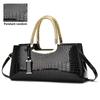 Bolso de Mujer de Gama Alta con Patrón de Cocodrilo 2025 Nuevo Bolso de Noche Casual Versátil Bolso Bandolera Bolso de Mano para Boda