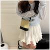 2025 Nueva Moda de Verano Bolso Tejido Portátil Bolso de Paja para Mujer Bolso Bandolera de Hombro Bolso de Cubo Tejido Casual