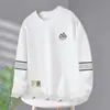Sudadera para hombre 2025 otoño estilo americano holgada manga larga cuello redondo engrosada ropa deportiva pullover chaqueta pesada de moda