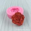 Molde de silicona para piruleta de rosa de celebridades de Internet, molde de flor de chocolate fondant, molde de epoxi líquido hecho a mano
