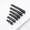 Acessórios para Presilha de Cabelo DIY Base Preta Presilha Metal Espessada Presilha Nu Metal Presilha Bico de Pato Presilha de Cabelo Multi-especificação Presilha Quadrada