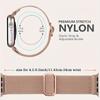 Adecuado para Apple iWatch S87654 Correa de Reloj Banda Elástica de Nailon Suave Correa de Apple Watch Ultra2 Verano