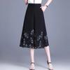 Pantalones Capri de Gasa 2024 Verano Delgados Estampados Culottes de Pierna Ancha Coreanos Nueva Llegada Talla Grande para Chica Gordita Pantalones Casuales de Mujer
