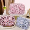 Bolsa de Almacenamiento Floral Grande de Gran Capacidad Transfronteriza Bolsa de Almacenamiento Casual para Viajes al Aire Libre Bolso de Mano Portátil
