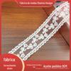 Seda Leite Transparente Malha Renda Solúvel em Água Exquisita DIY Bordado à Mão Lolita Roupas Acessórios Código de Barras