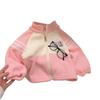 Chaqueta Exterior de Forro Polar para Niños, Abrigo Térmico para Niñas de Nuevo Estilo, Chaqueta de Algodón Engrosada para Bebés Otoño e Invierno