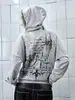 Comércio Exterior Y2K Retrô Americano Desgastado com Capuz Plush Design Street Tendência Europeu e Americano Nova Jaqueta Moletom com Gola de Pelo