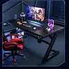 Escritorio moderno y minimalista para oficina en casa, adecuado para dos personas, para gaming y como escritorio de computadora multifuncional para dormitorios, áreas de estudio estudiantil y espacios de lectura/escritura