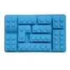 Bloques de Construcción Lego Molde de Chocolate Robot Bloques de Construcción Rectangulares Bandeja de Hielo Horneado Creativo Decoración de Pasteles Molde de Silicona