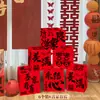 Sala de Estar de Boda Decoración de Adornos Tridimensionales de Palabras Felices de Pie Nuevo Montón de Cajas Felices para Mujeres