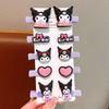Pasador de pelo Kulomi para Niños, Pasador para Cabello Roto, Pinza de Pato para Niña Pequeña, Pinza Linda Dulce para Flequillo Lateral de Bebé, Cabeza